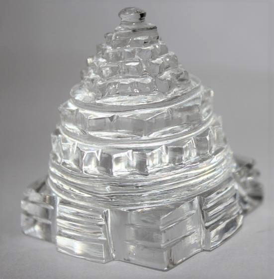 Sphatik crystal shree yantra meru pure