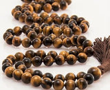 Tiger eye gemstone rosary mala