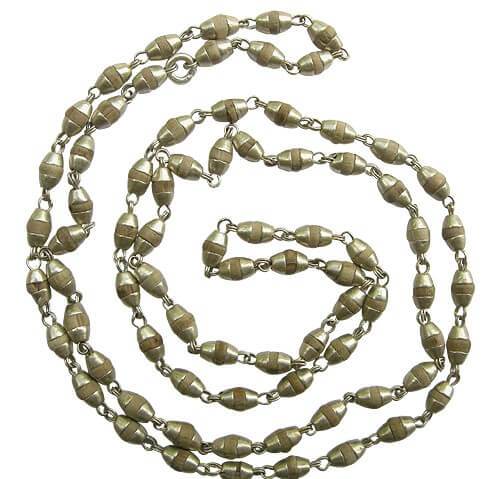Tulsi mala silver
