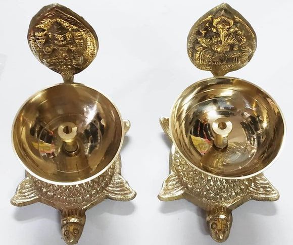 Deepak Lakshmi Ganesh Diya brass