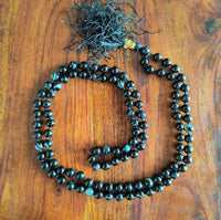Black Sulemani Hakik Mala for Shani Dosh - Kalyanastrogems