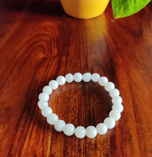 White agate bracelet - hakik